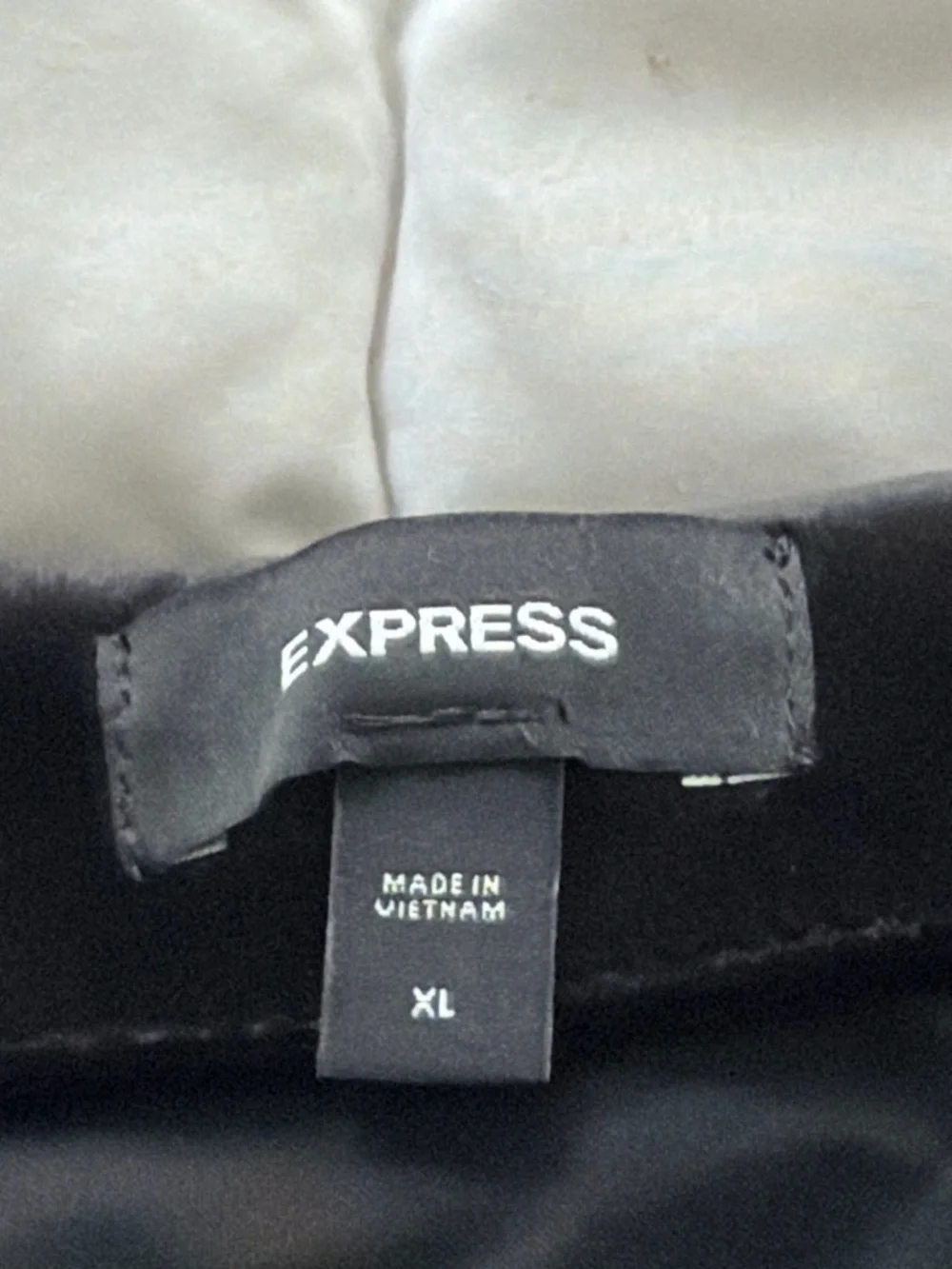 Express Black Velvet Mini Skirt